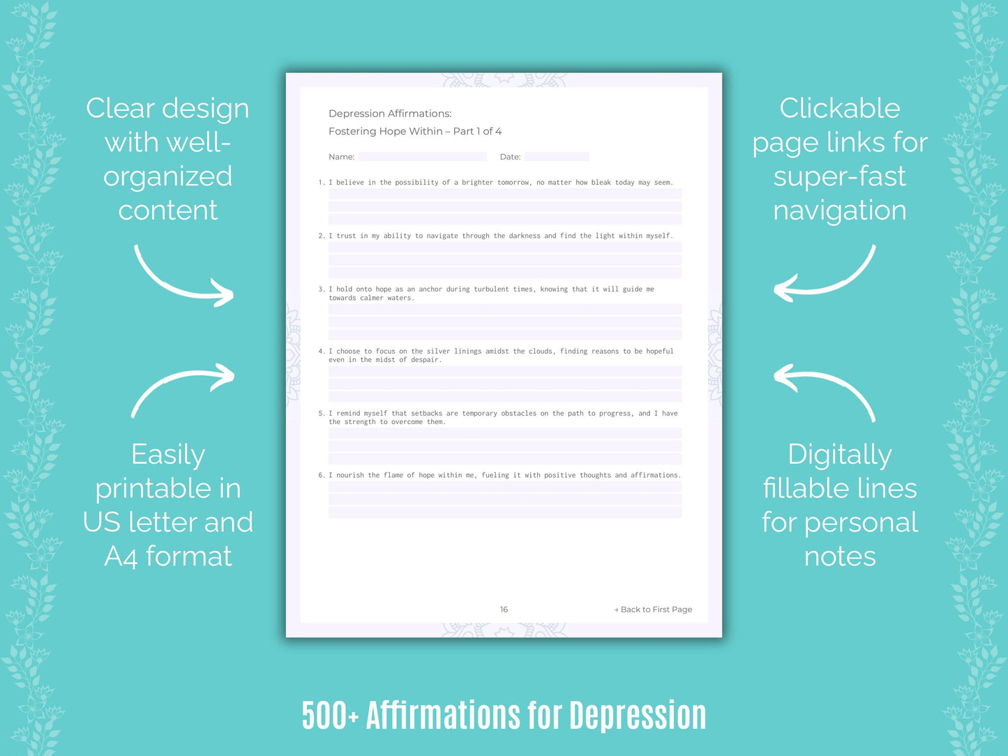 Depression Mental Health Counseling Templates