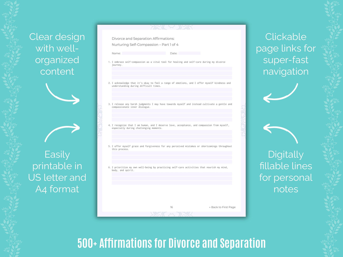 Divorce and Separation Mental Health Counseling Templates