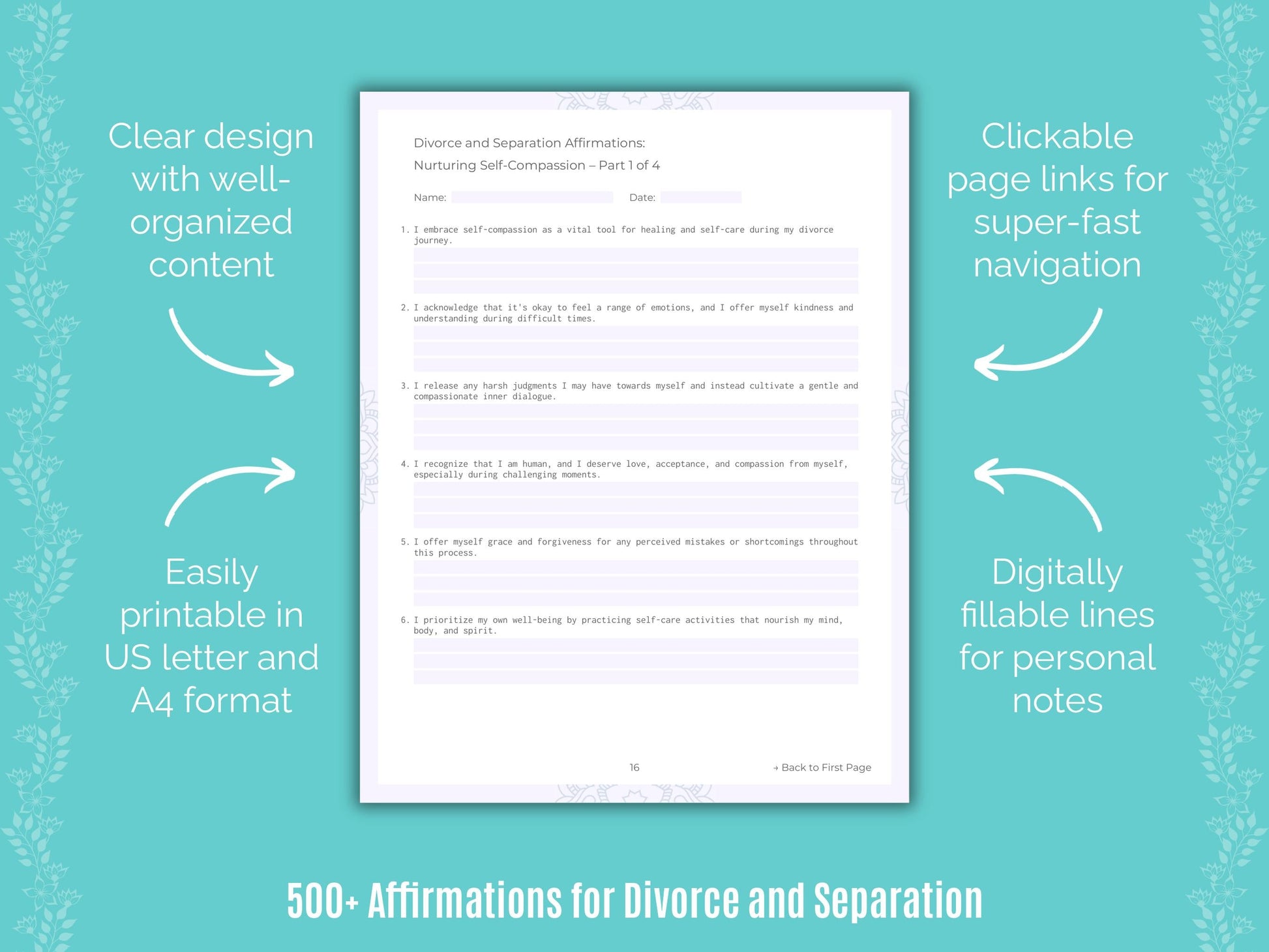 Divorce and Separation Mental Health Counseling Templates