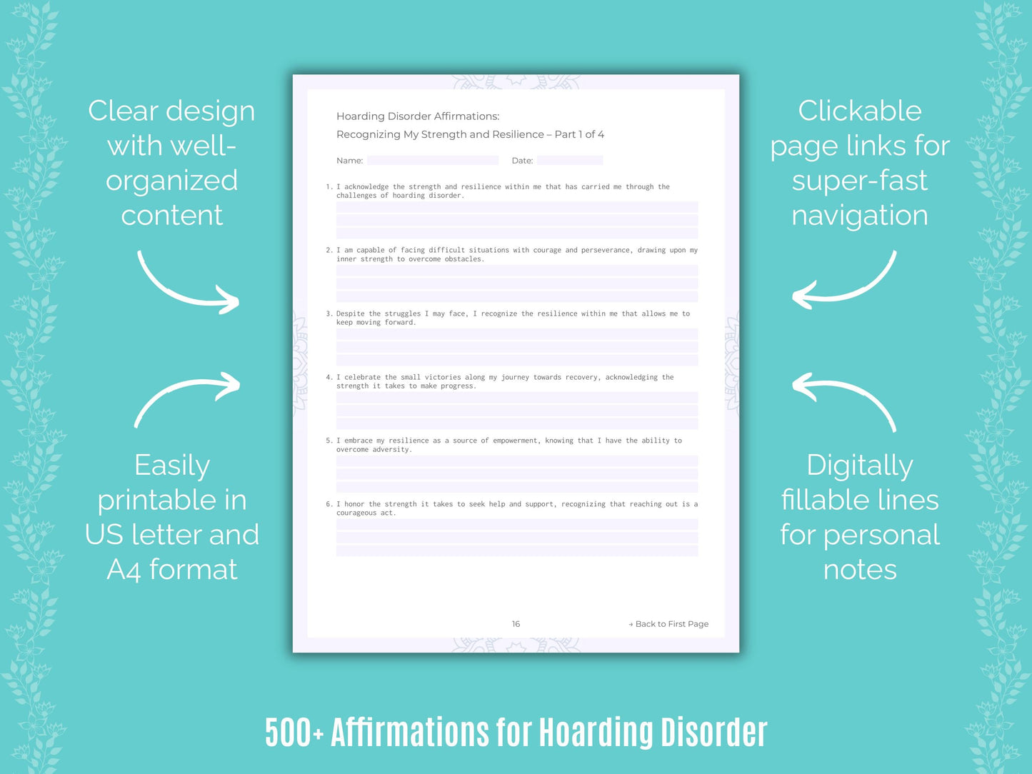 Hoarding Disorder Mental Health Counseling Templates