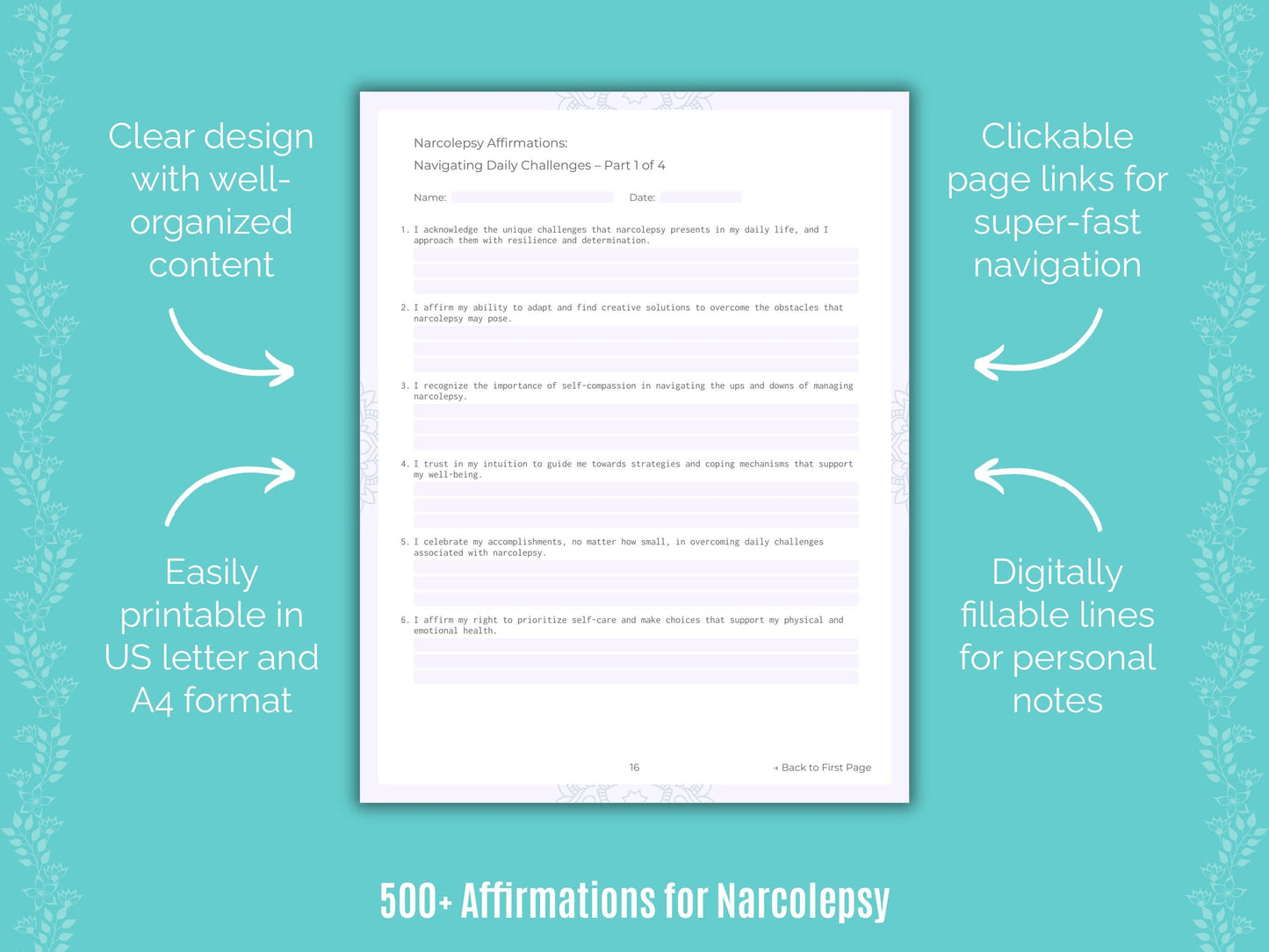 Narcolepsy Mental Health Counseling Templates