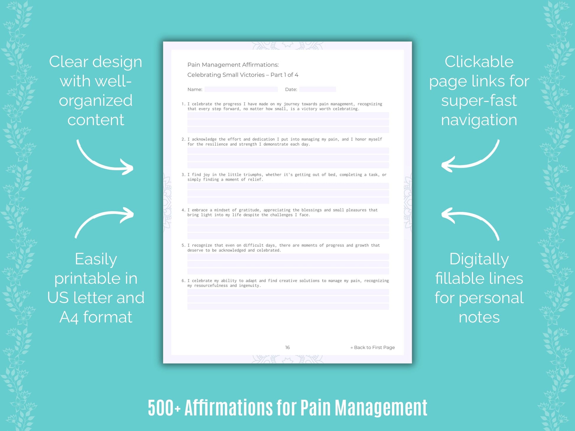 Pain Management Mental Health Counseling Templates