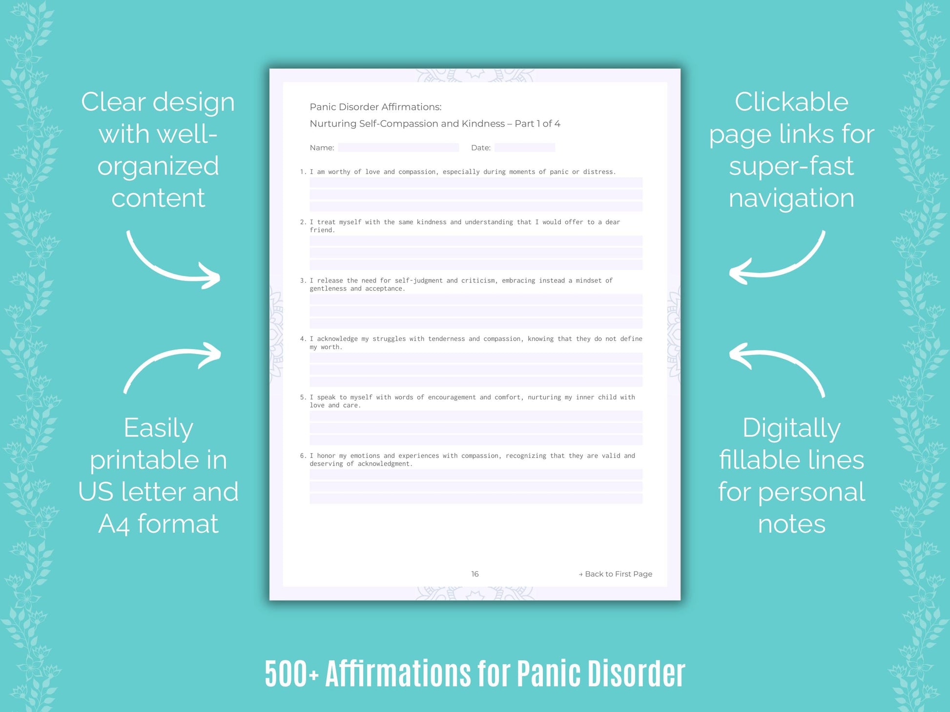 Panic Disorder Mental Health Counseling Templates