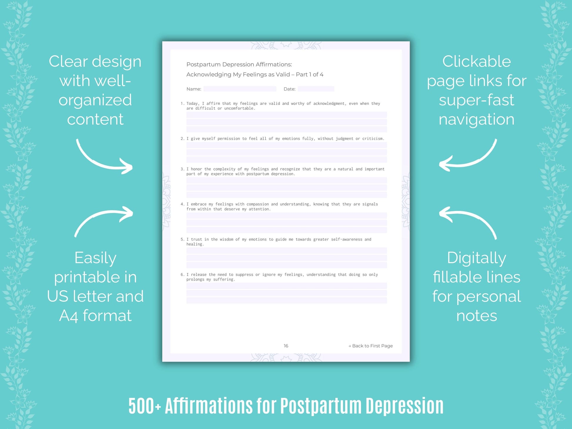 Postpartum Depression Mental Health Counseling Templates