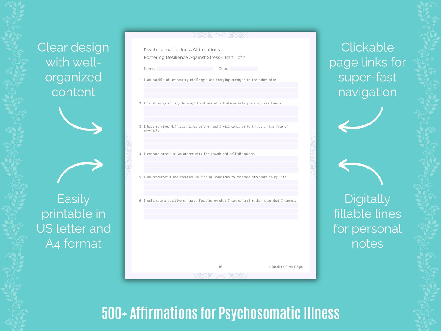 Psychosomatic Illness Mental Health Counseling Templates