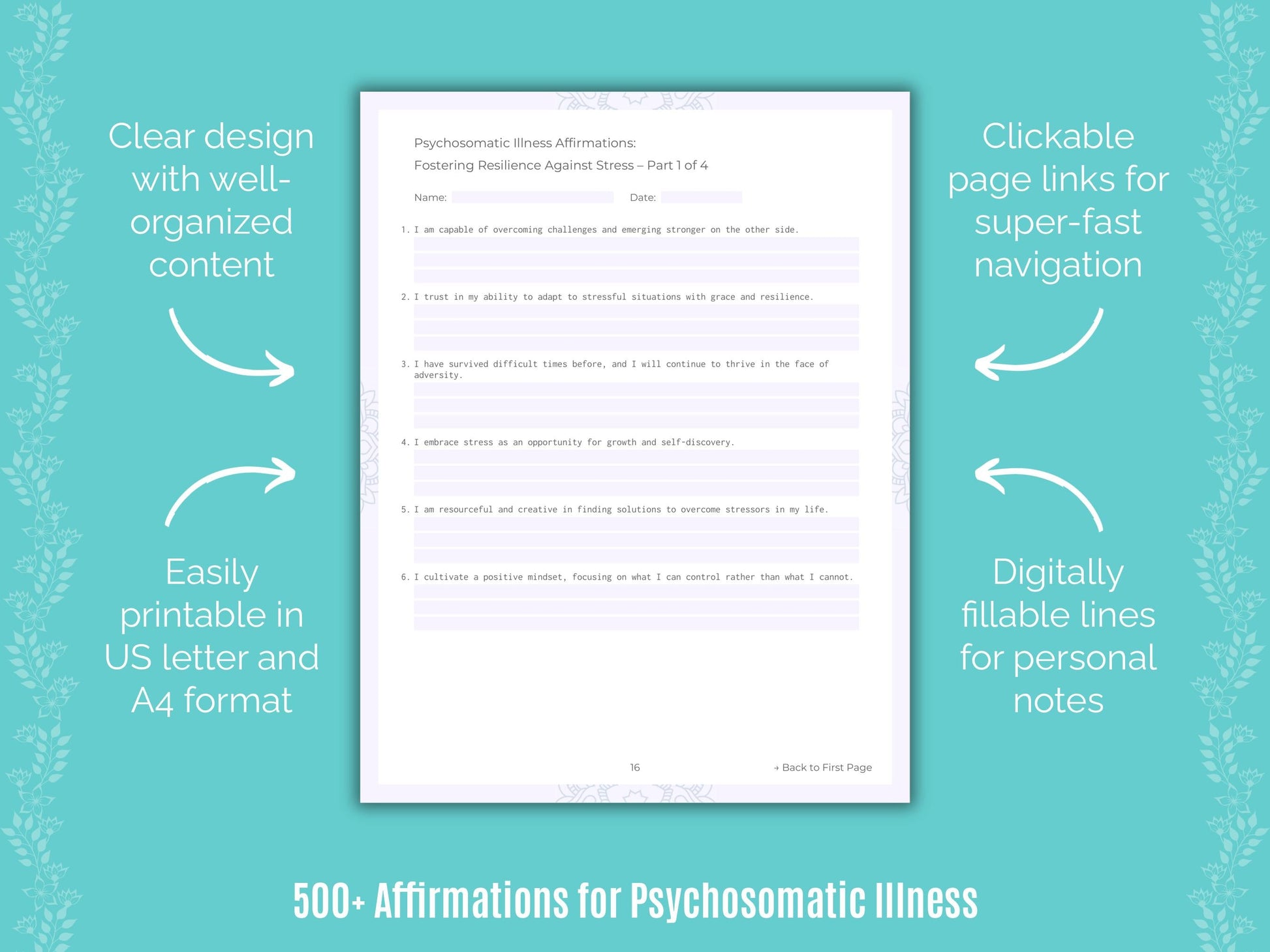 Psychosomatic Illness Mental Health Counseling Templates