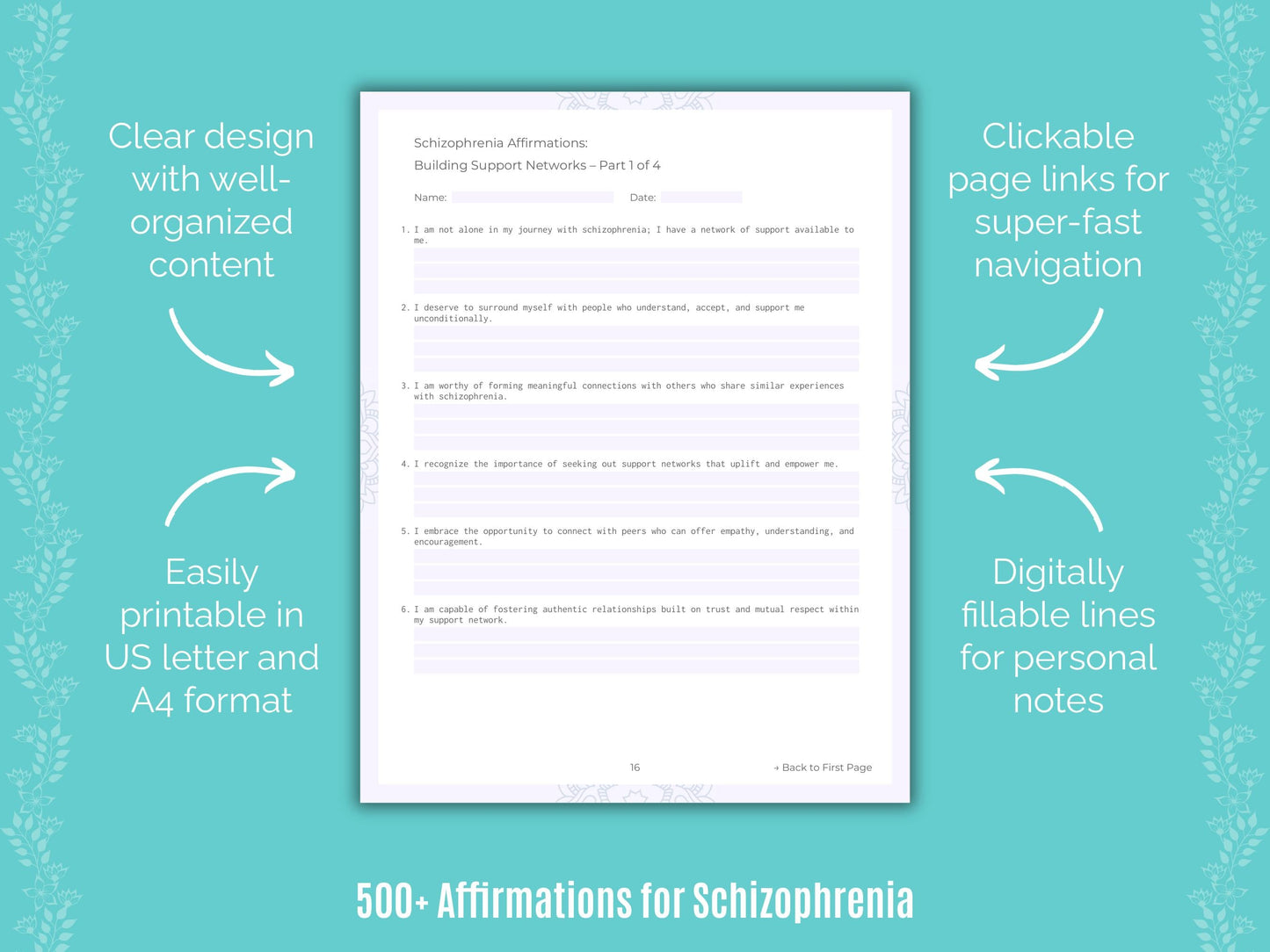 Schizophrenia Mental Health Counseling Templates