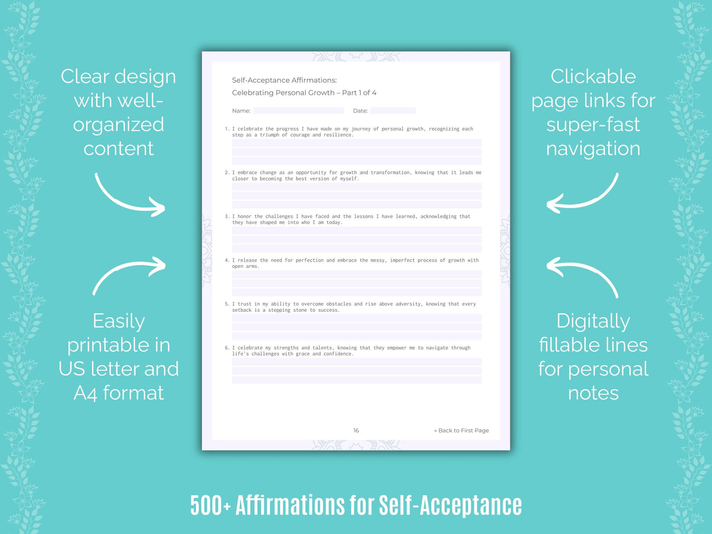 Self-Acceptance Mental Health Counseling Templates