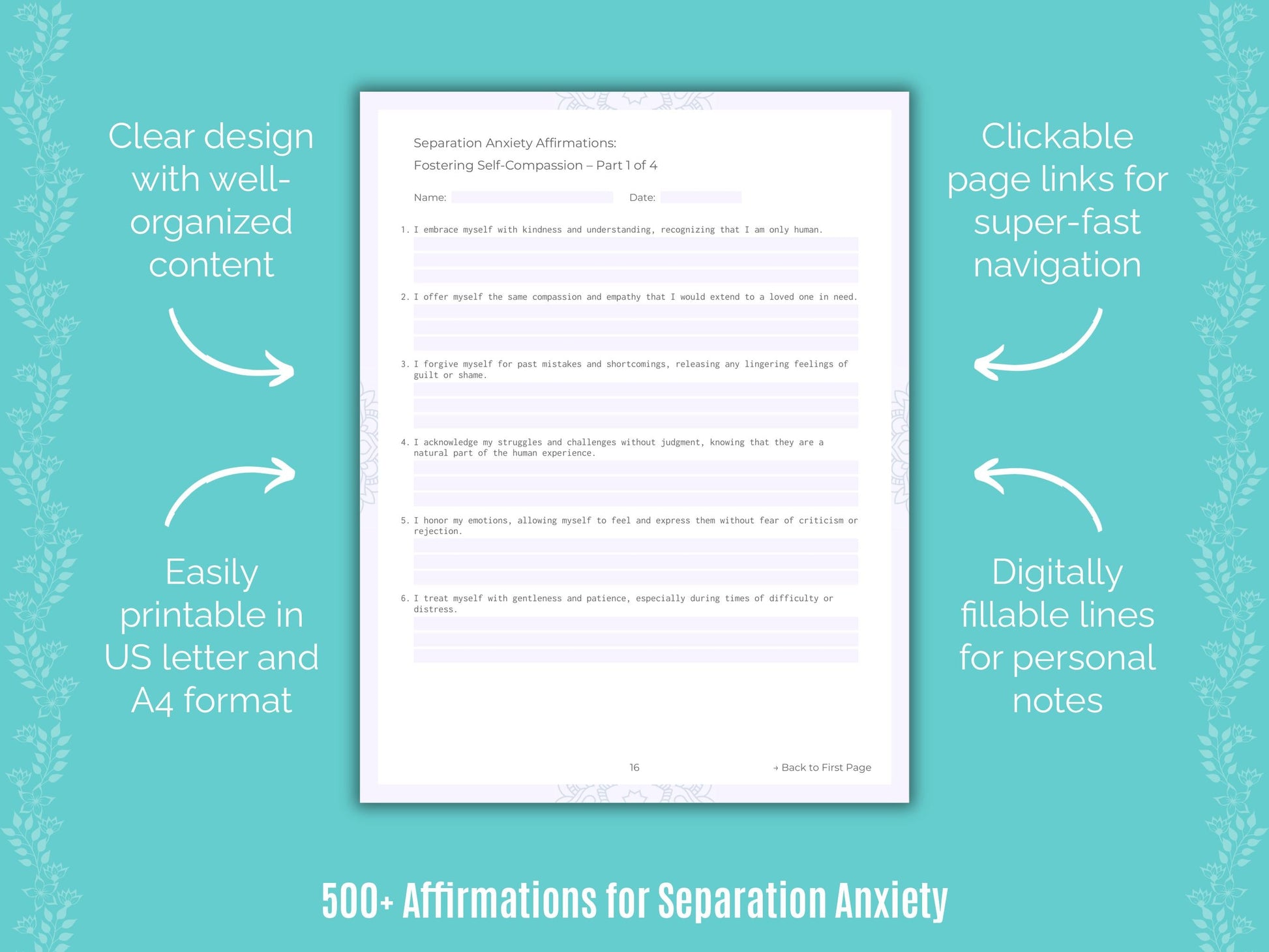 Separation Anxiety Mental Health Counseling Templates