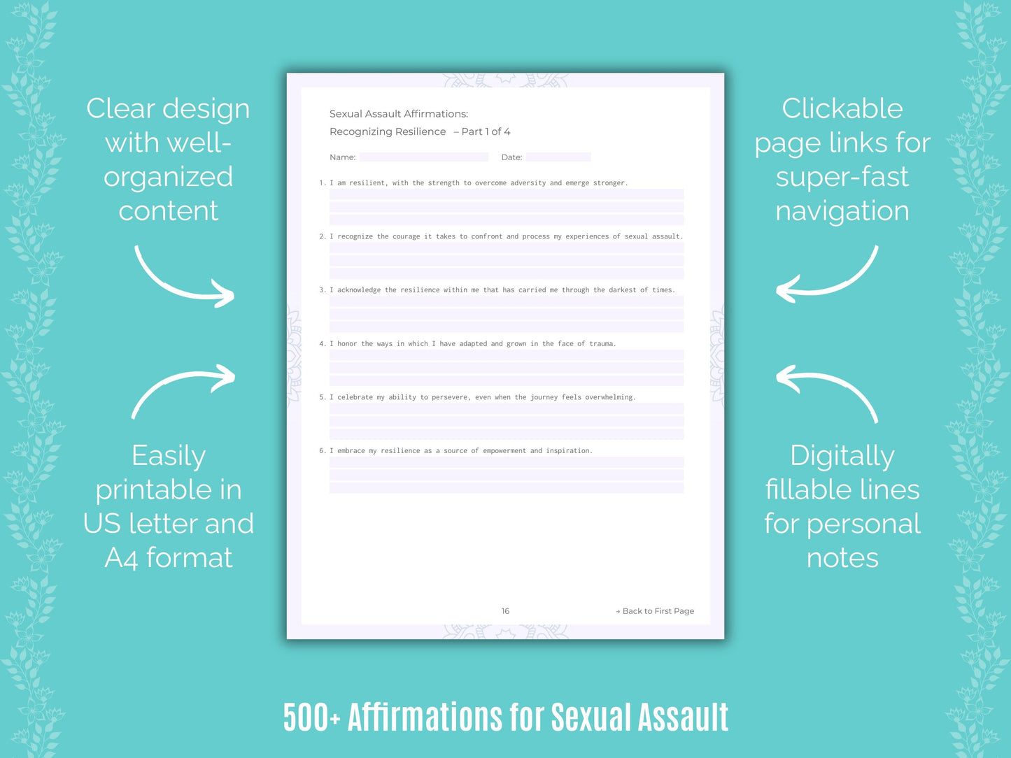 Sexual Assault Mental Health Counseling Templates