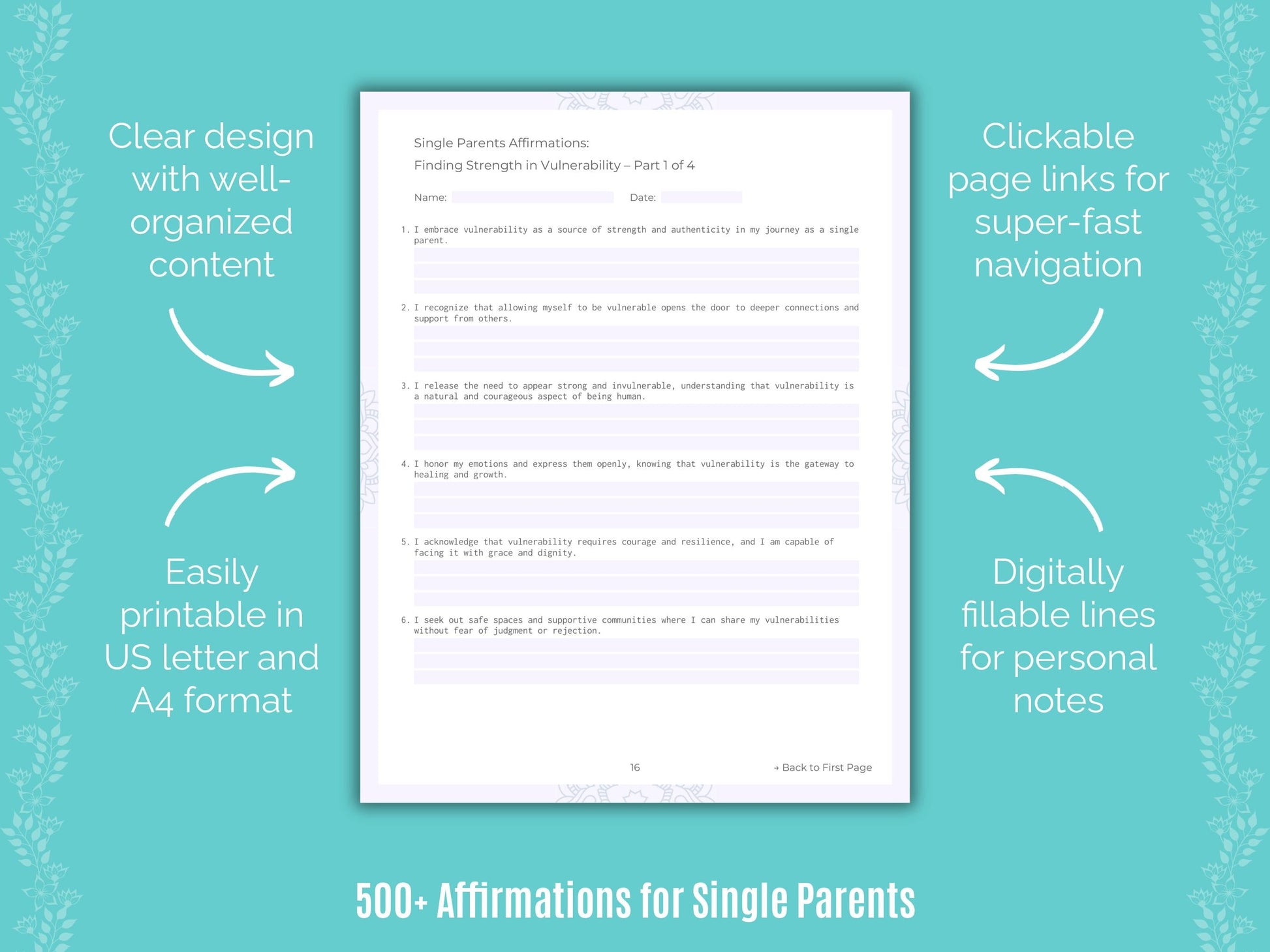 Single Parents Mental Health Counseling Templates