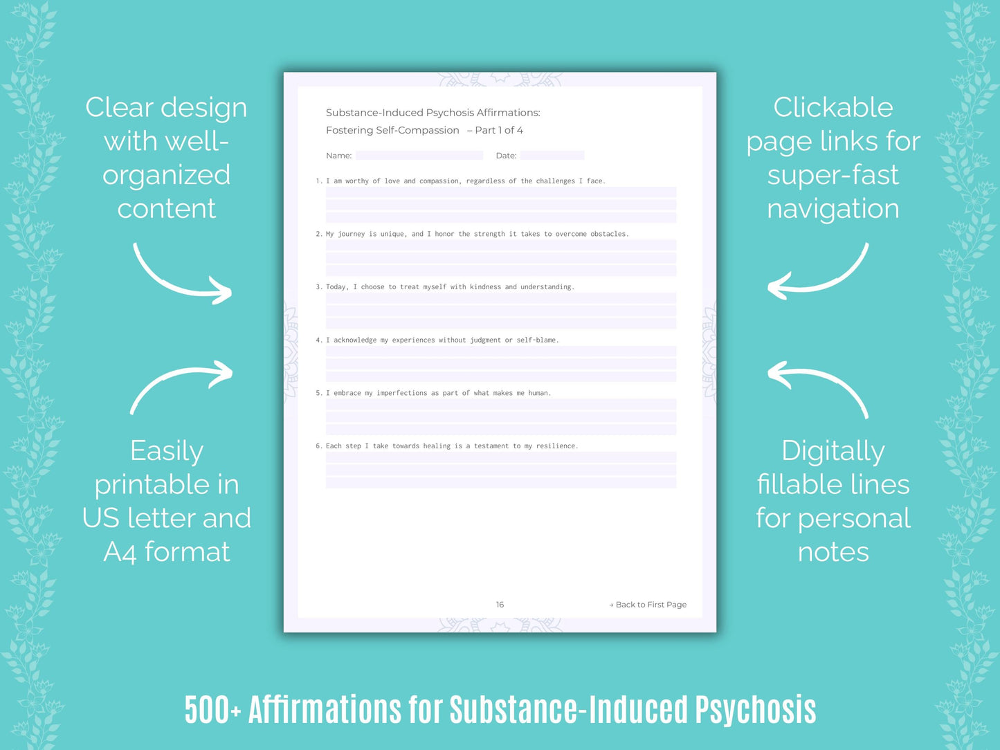 Substance-Induced Psychosis Mental Health Counseling Templates