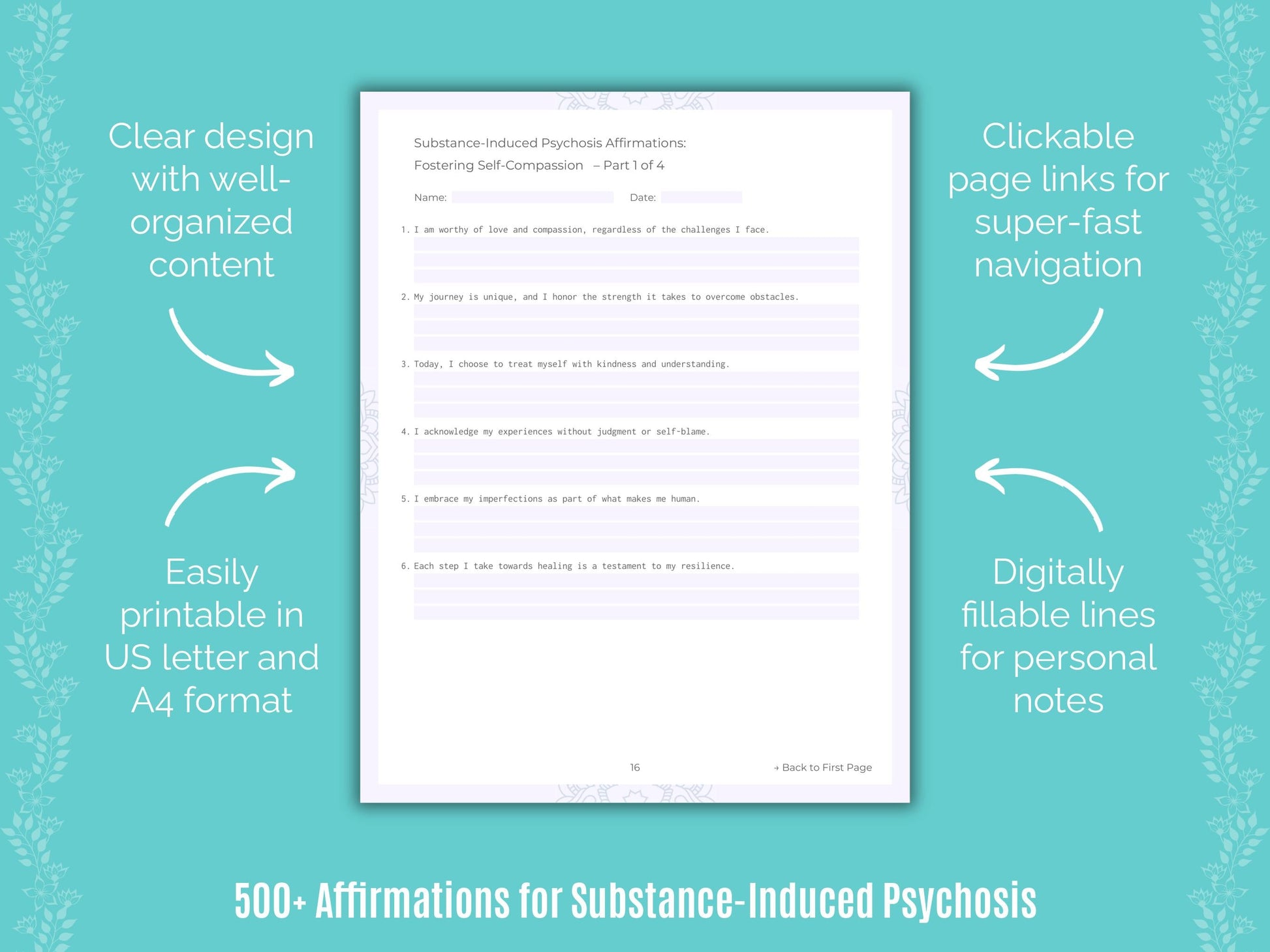 Substance-Induced Psychosis Mental Health Counseling Templates