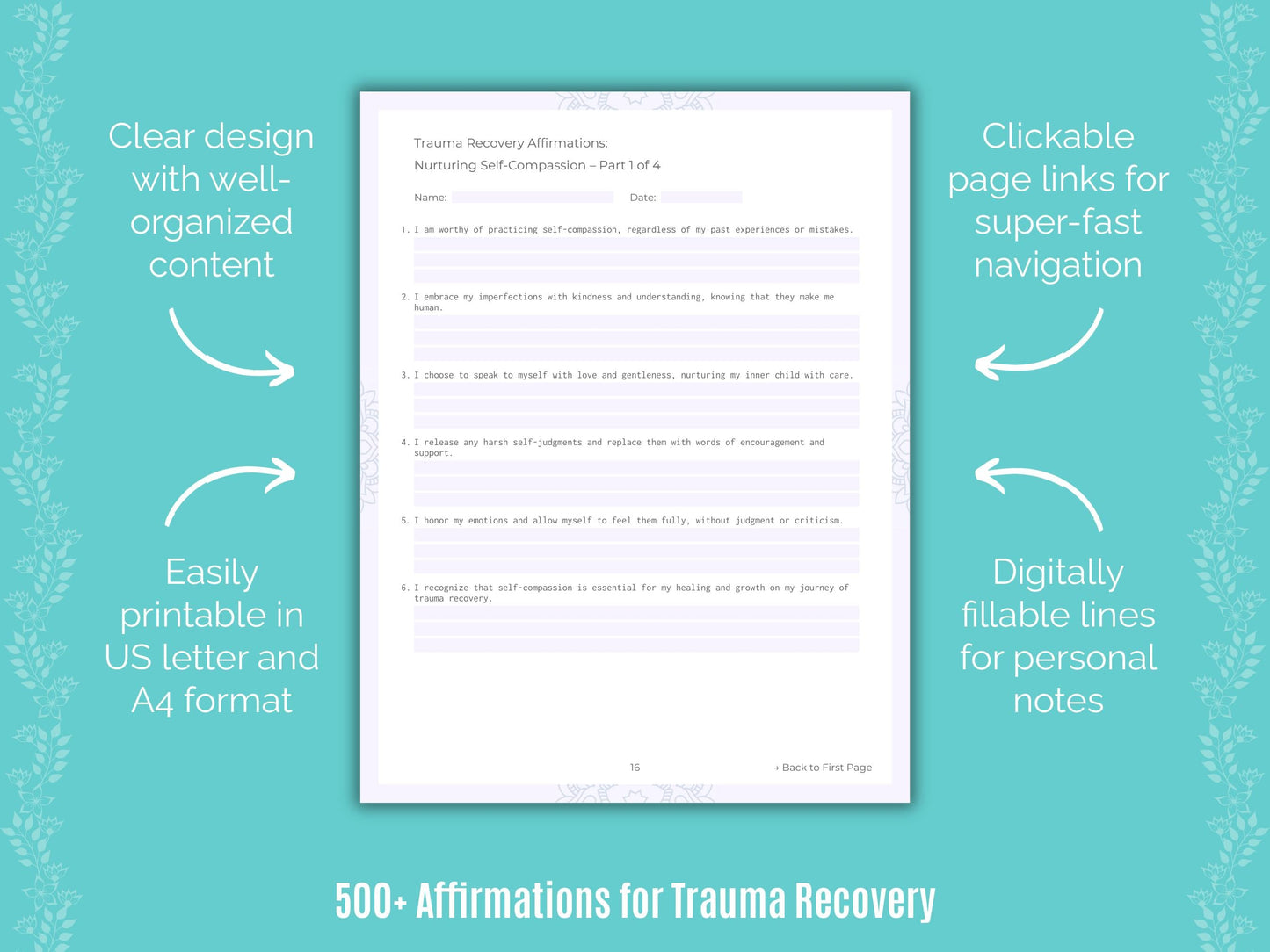 Trauma Recovery Mental Health Counseling Templates