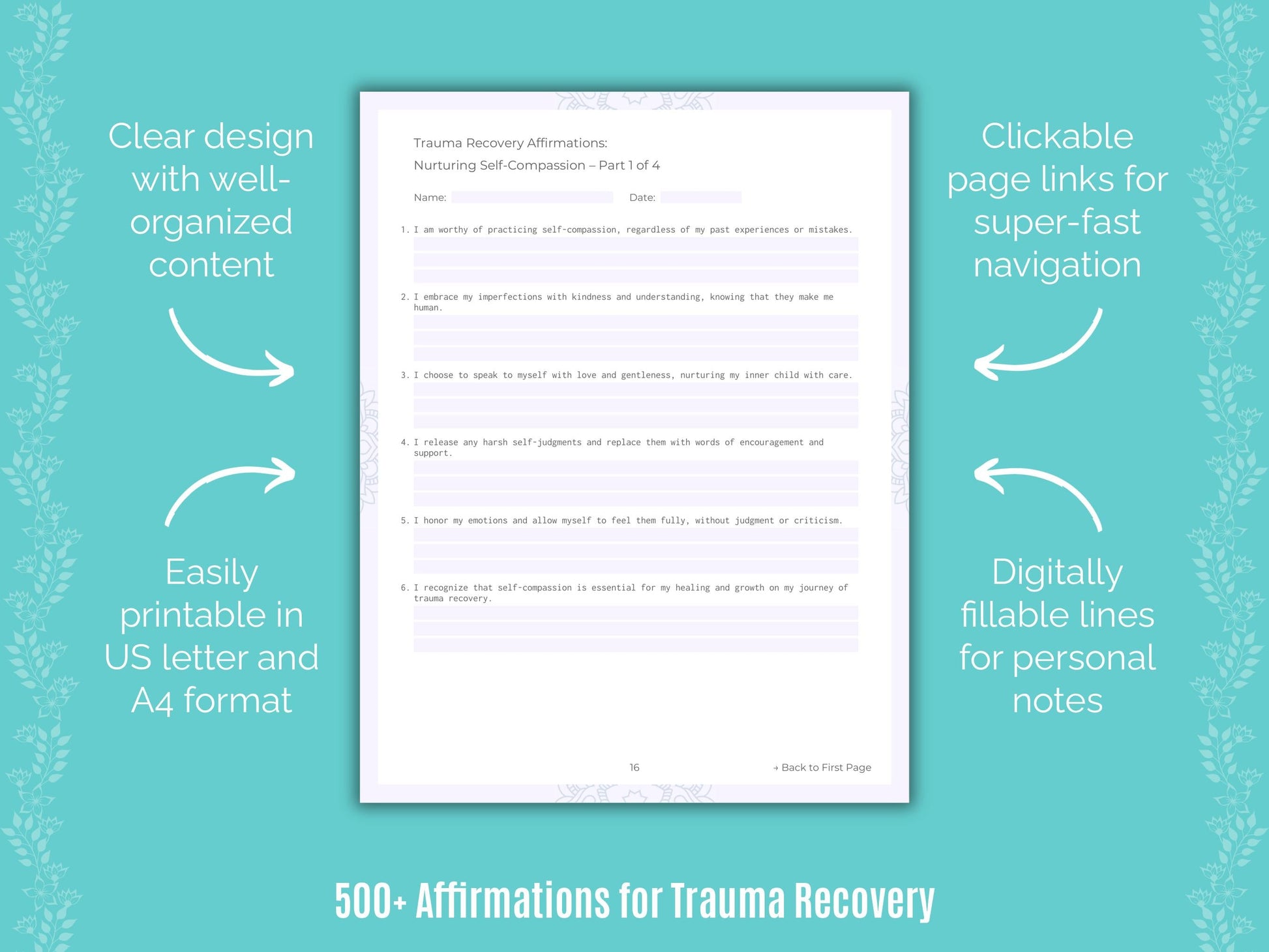 Trauma Recovery Mental Health Counseling Templates