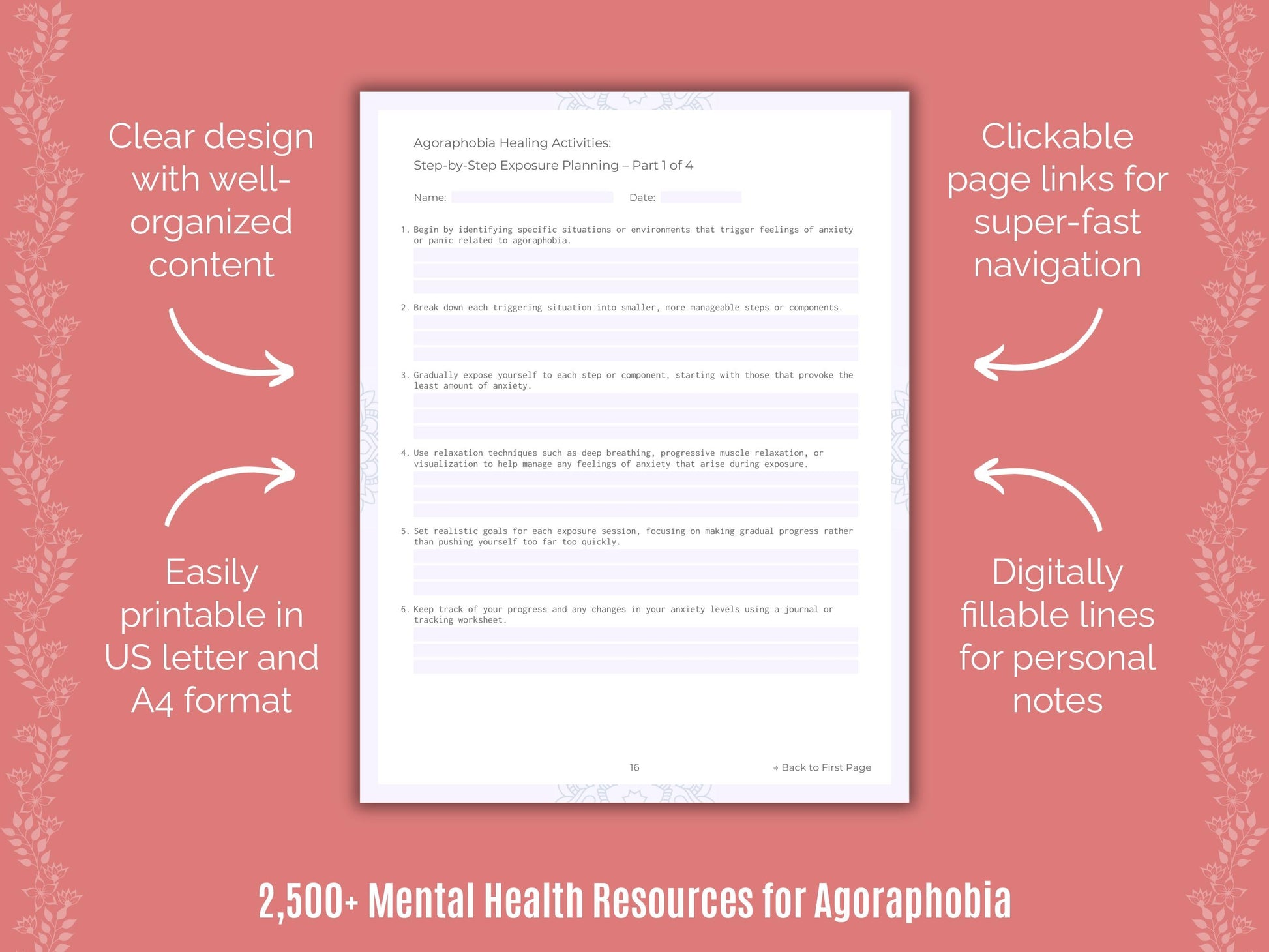 Agoraphobia Mental Health Counselor Cheat Sheets