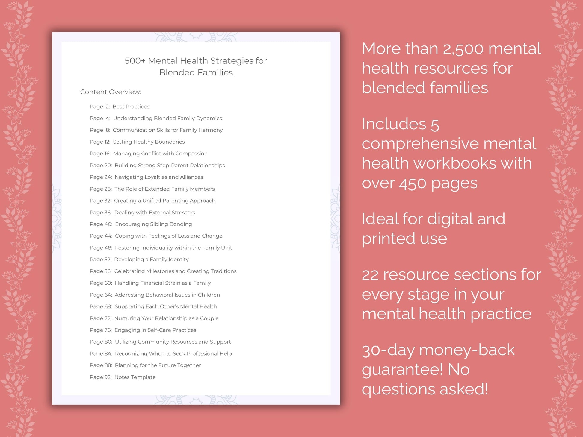 Blended Families Mental Health Counseling Templates