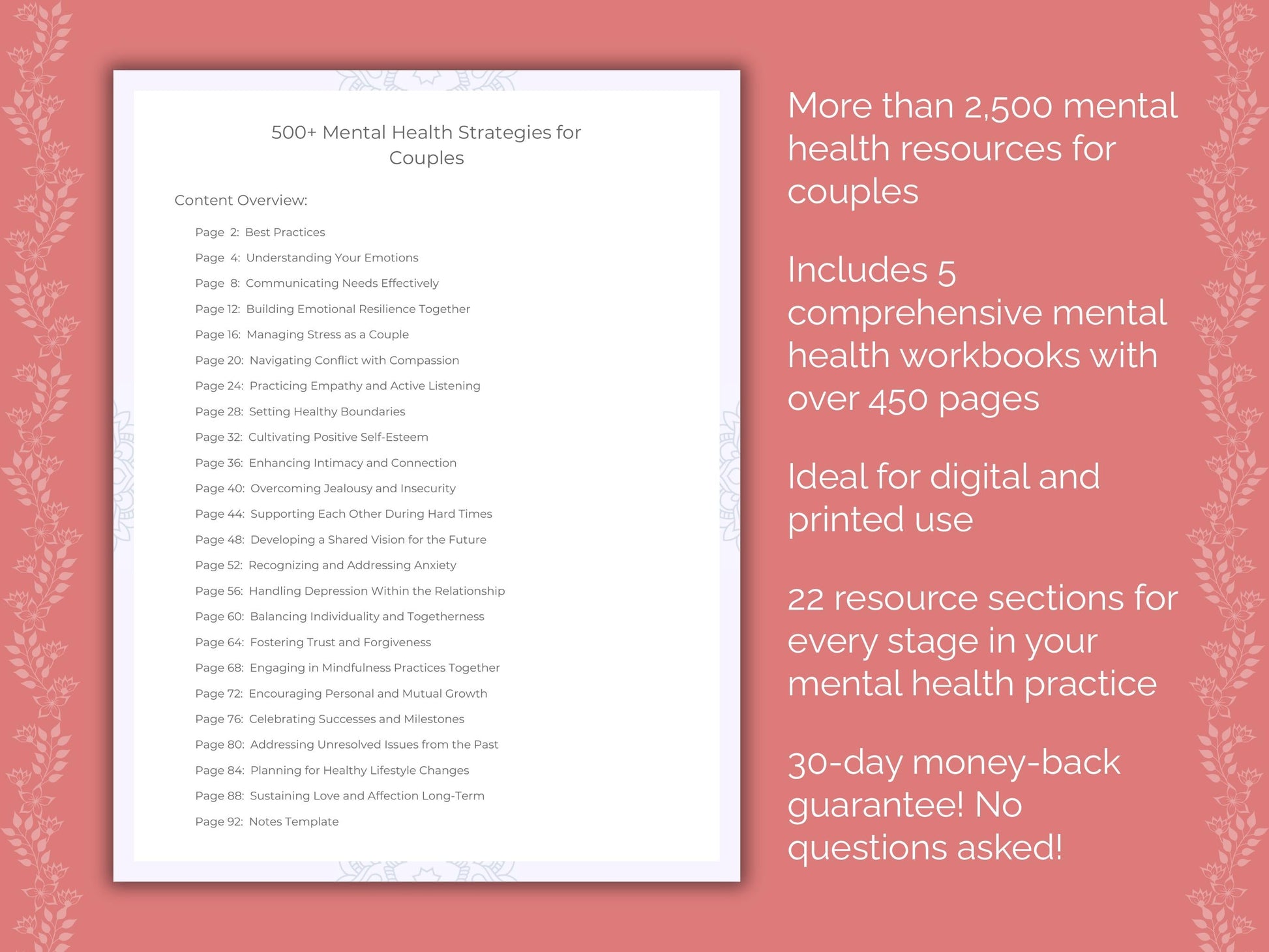 Couples Mental Health Counseling Templates