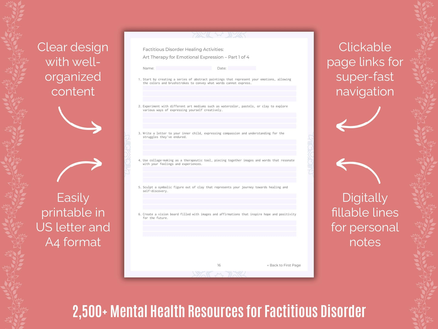 Factitious Disorder Mental Health Counselor Cheat Sheets