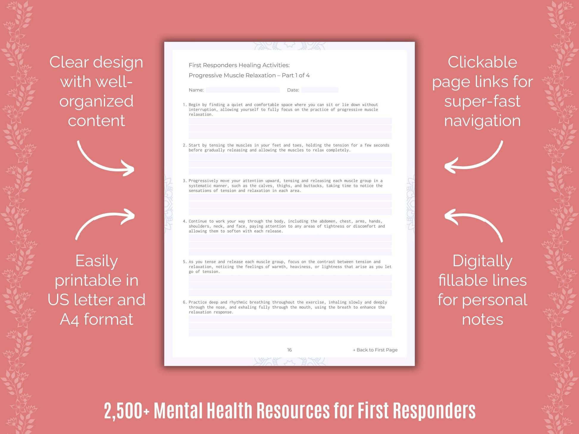 First Responders Mental Health Counselor Cheat Sheets