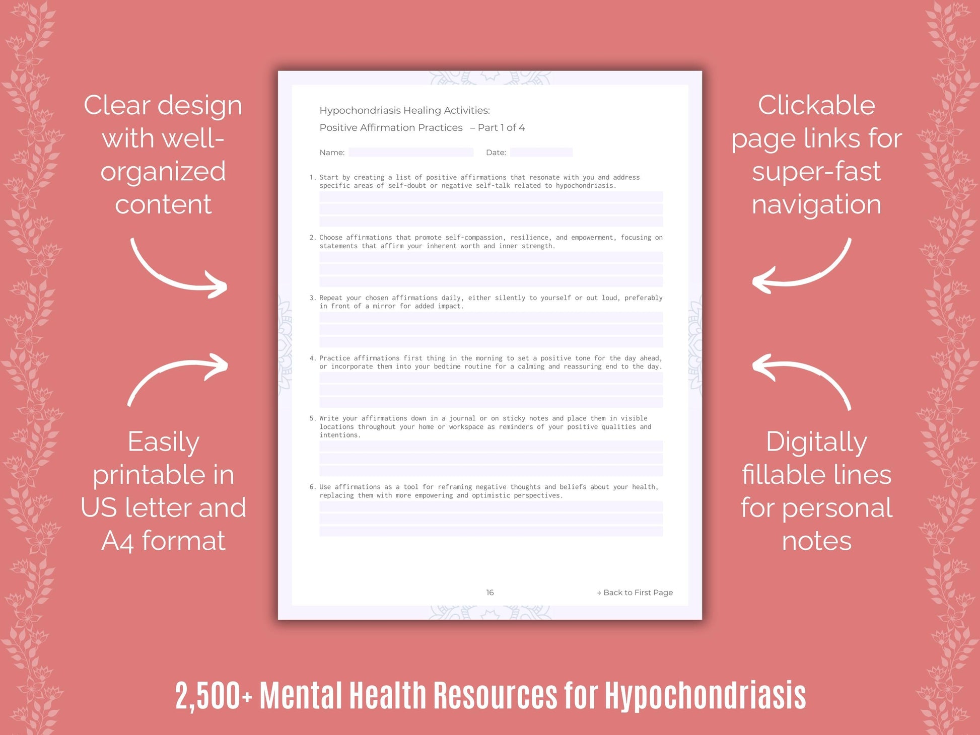 Hypochondriasis Mental Health Counselor Cheat Sheets