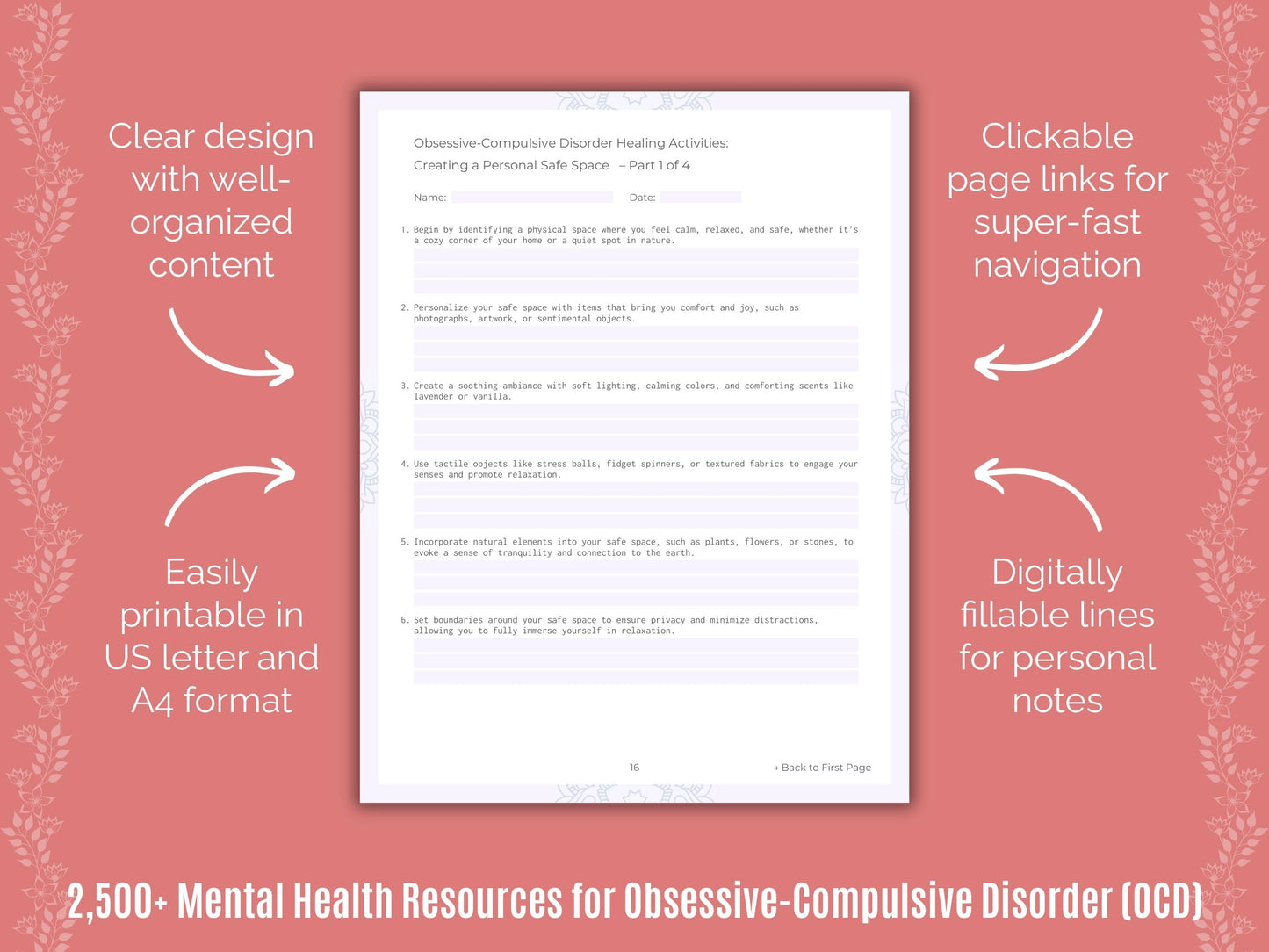 Obsessive-Compulsive Disorder (OCD) Mental Health Counselor Cheat Sheets