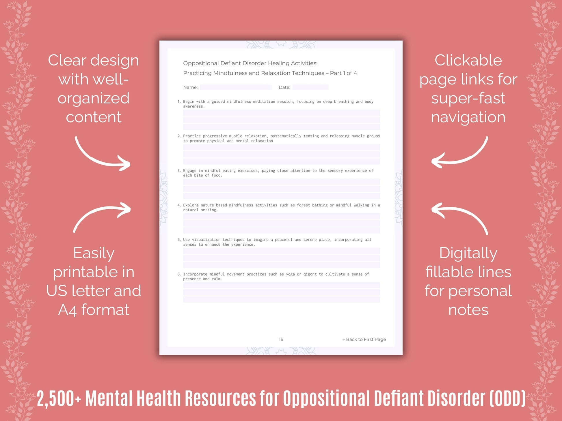 Oppositional Defiant Disorder (ODD) Mental Health Counselor Cheat Sheets