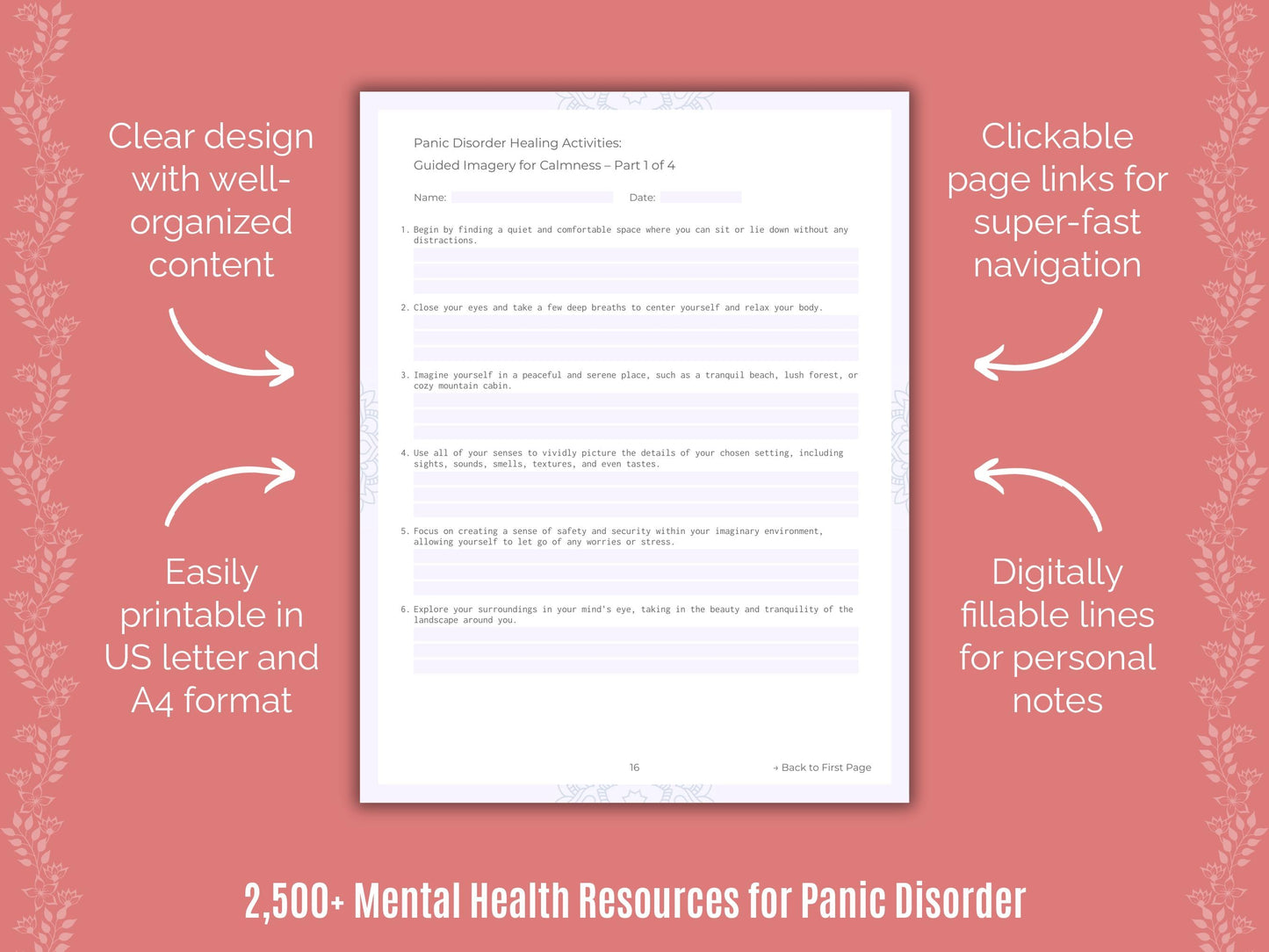 Panic Disorder Mental Health Counselor Cheat Sheets