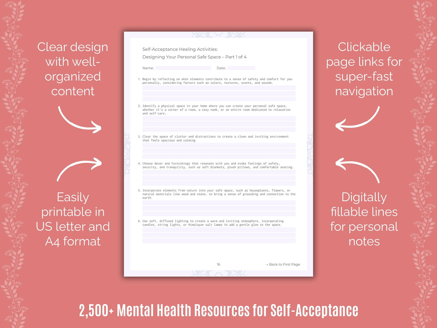 Self-Acceptance Mental Health Counselor Cheat Sheets