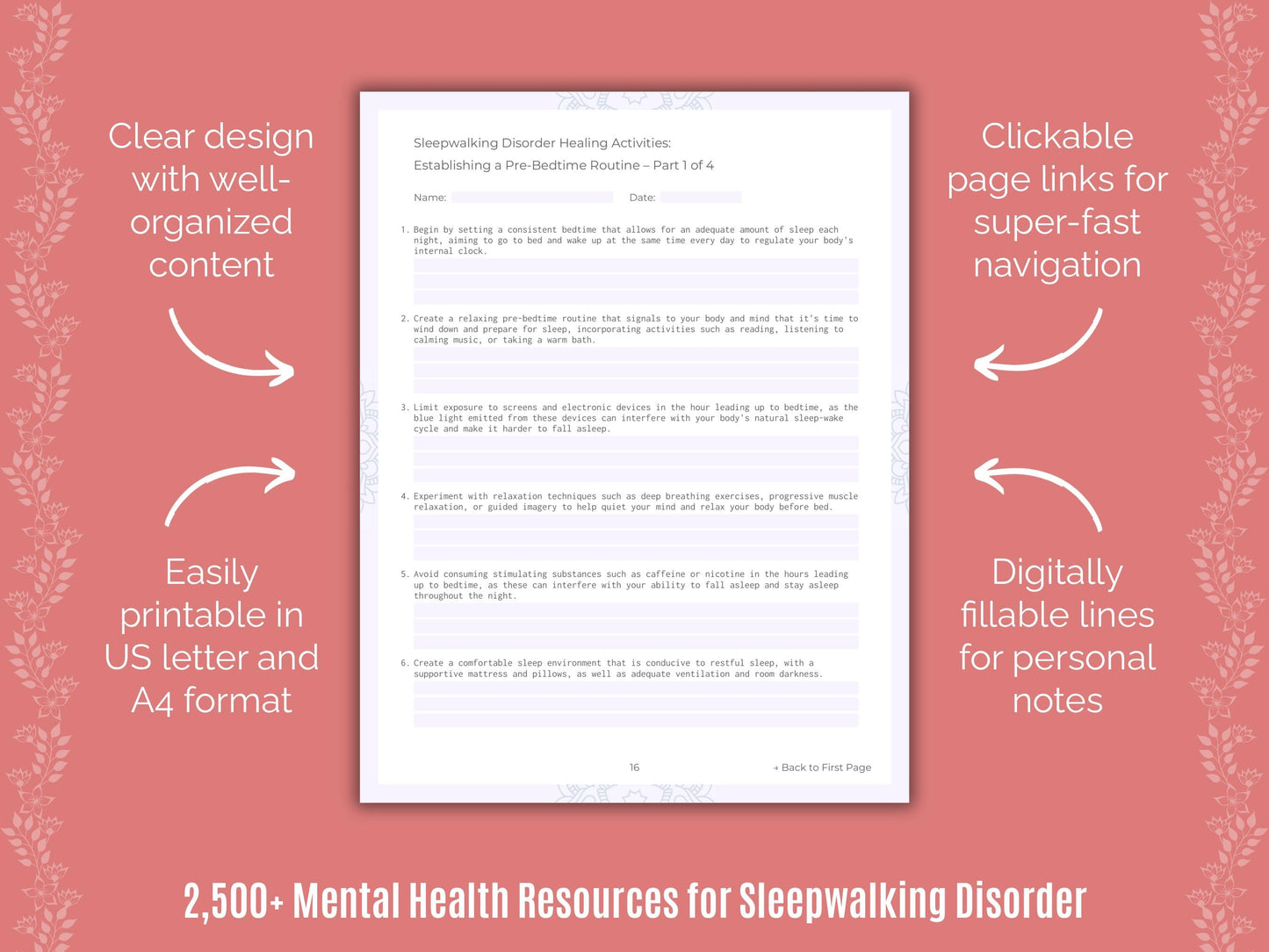 Sleepwalking Disorder Mental Health Counselor Cheat Sheets