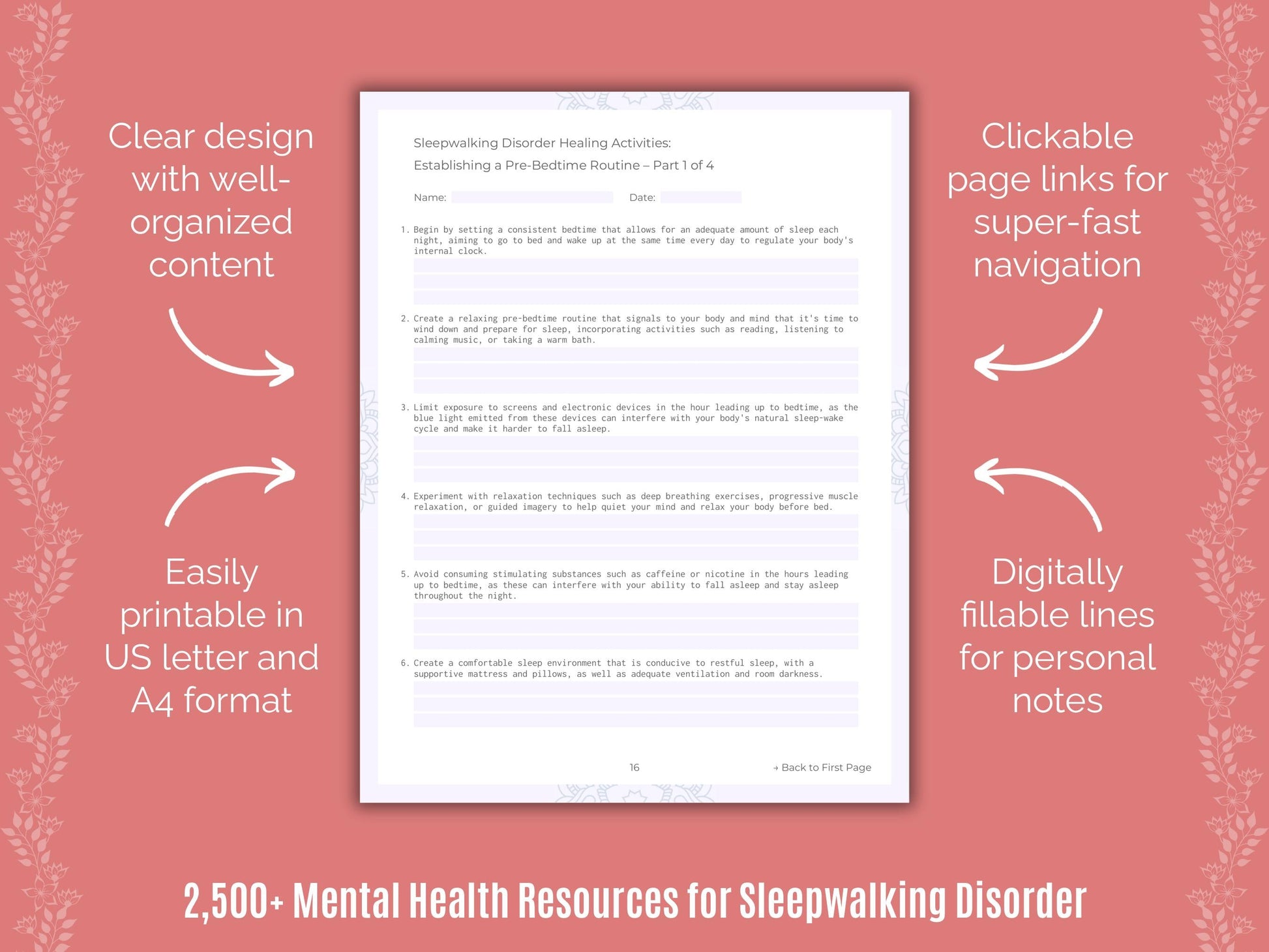 Sleepwalking Disorder Mental Health Counselor Cheat Sheets