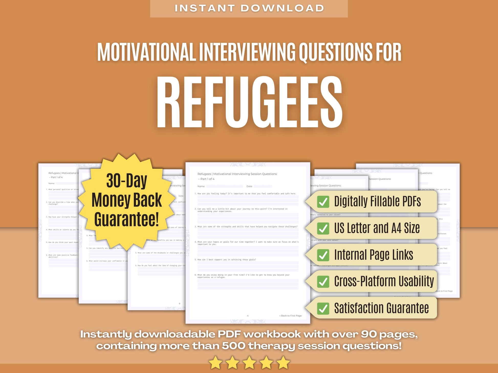 Refugees Motivational Interviewing Psychology Workbooks