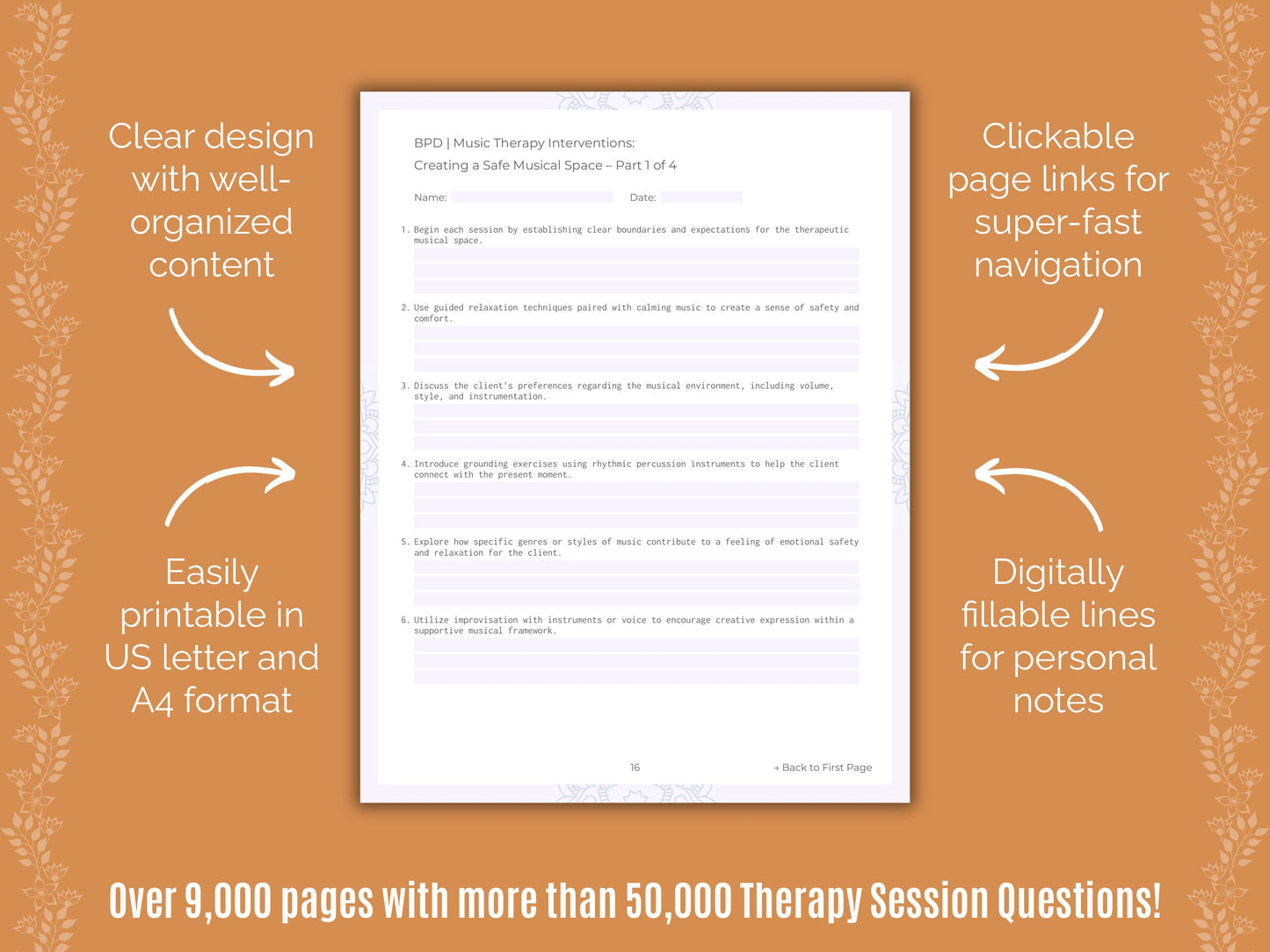 Music Therapy Session Questions Counselor Cheat Sheets