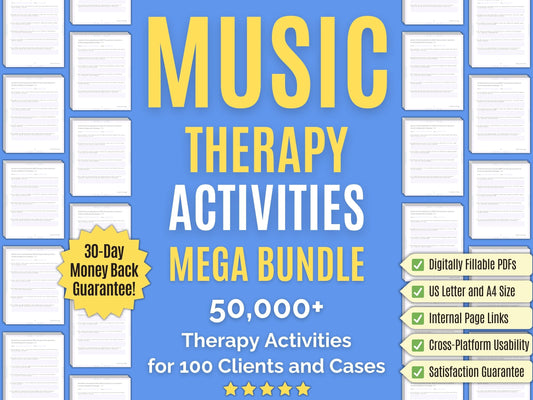 Music Therapy Session Activities Psychology Workbooks