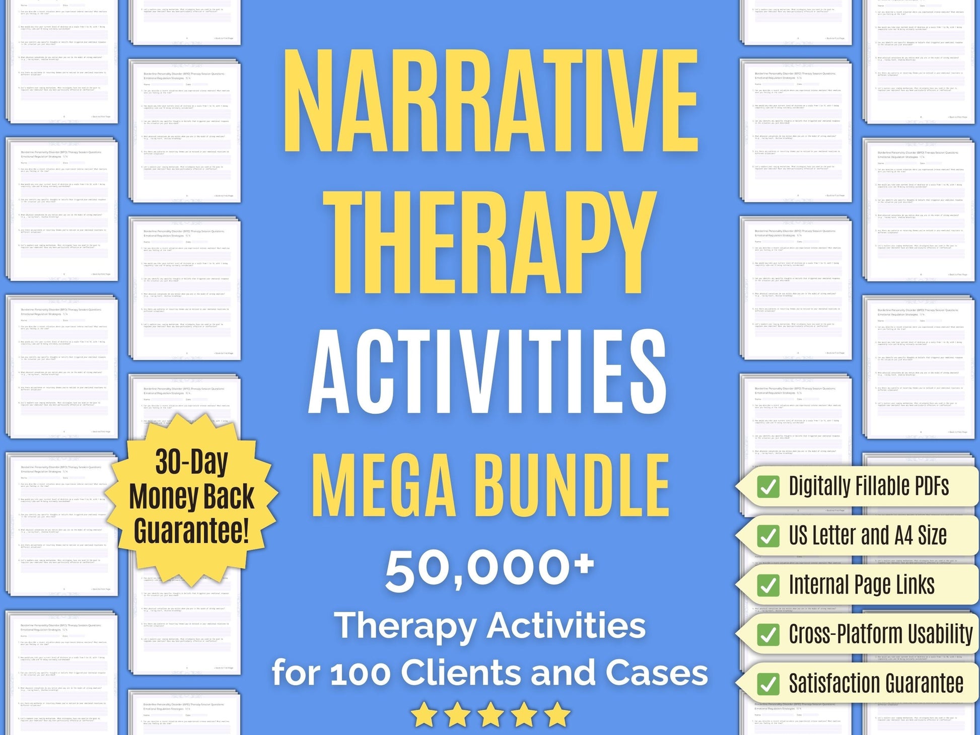 Narrative Therapy Session Activities Psychology Workbooks