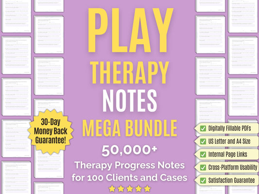 Play Therapy Progress Notes Psychology Workbooks