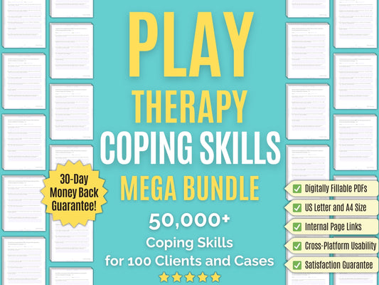 Play Therapy Coping Skills Psychology Workbooks