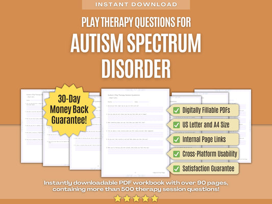 Autism Spectrum Disorder Play Therapy Psychology Workbooks