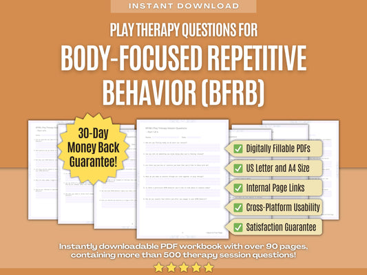 Body-Focused Repetitive Behavior (BFRB) Play Therapy Psychology Workbooks