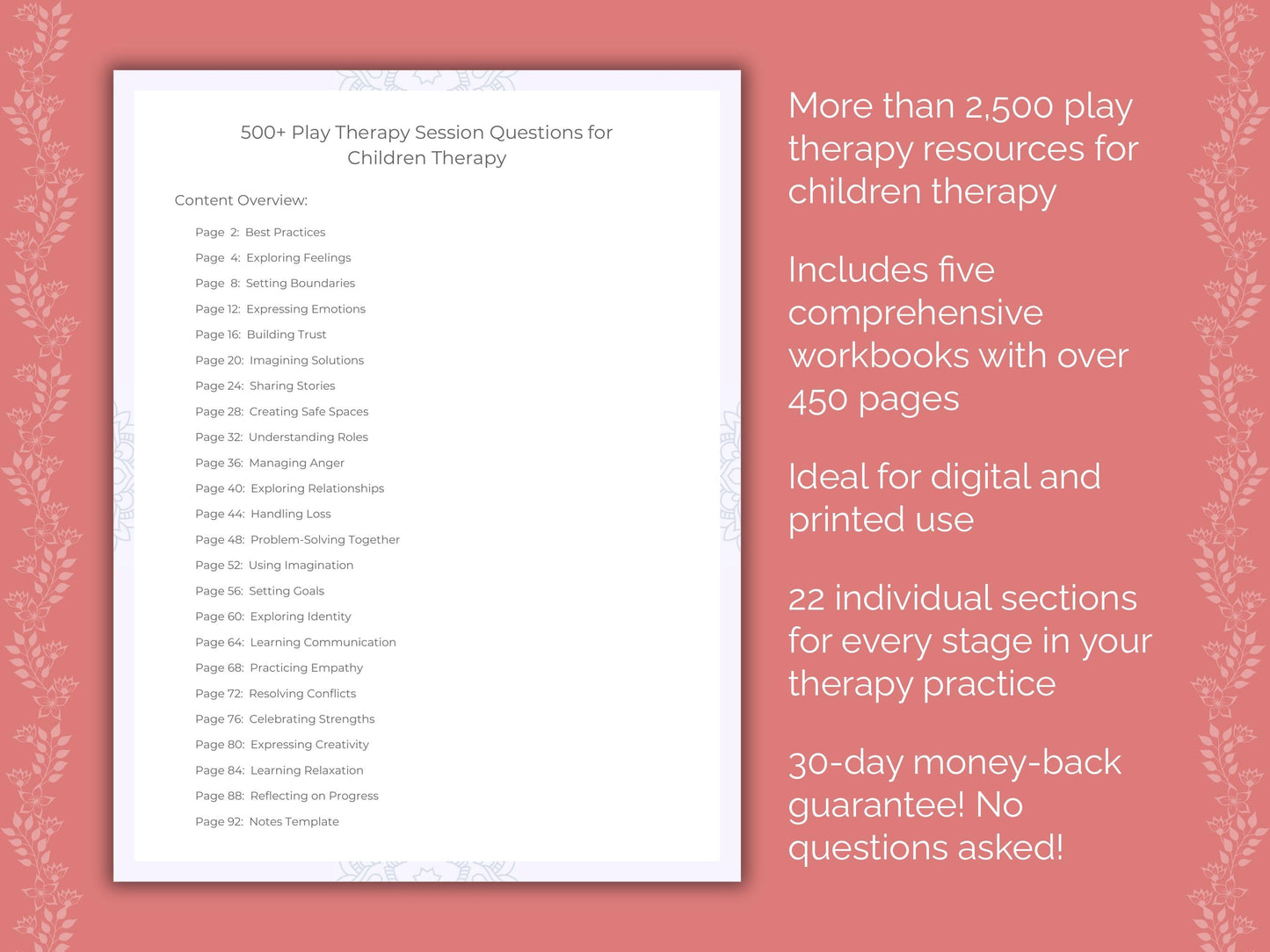 Children Play Therapy Therapist Worksheets