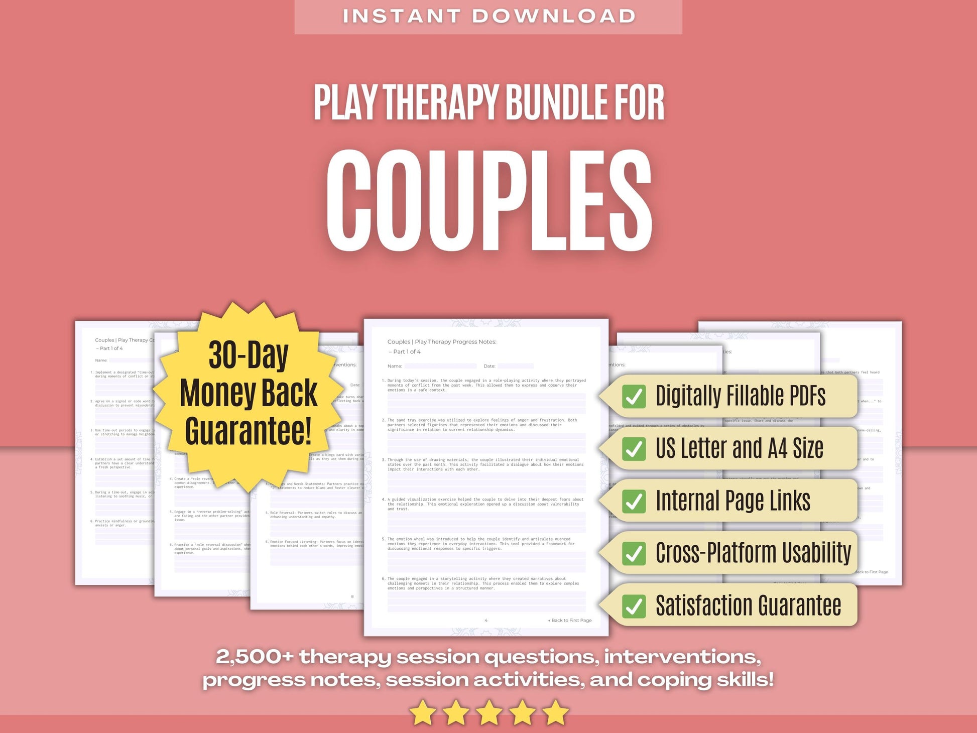 Couples Play Therapy Psychology Workbooks