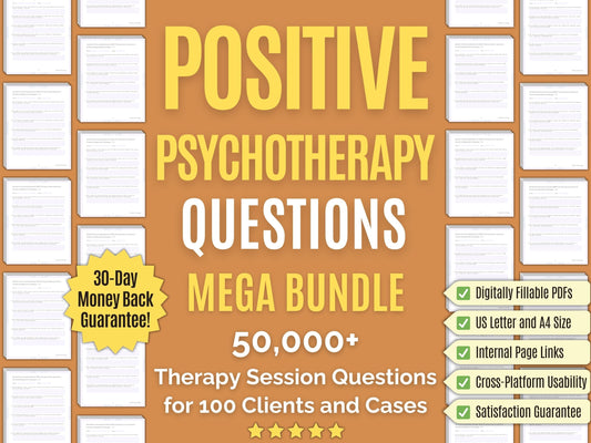 Positive Psychotherapy Session Questions Psychology Workbooks