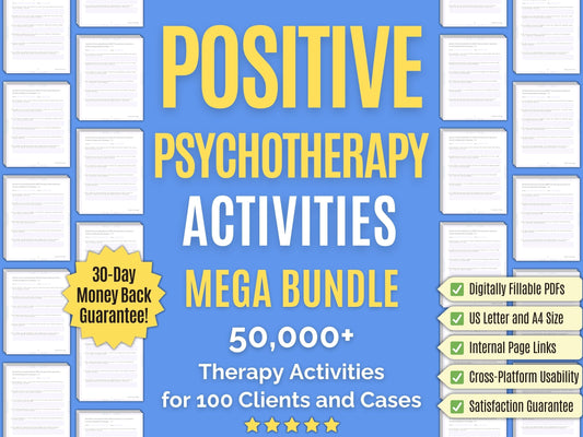 Positive Psychotherapy Session Activities Psychology Workbooks