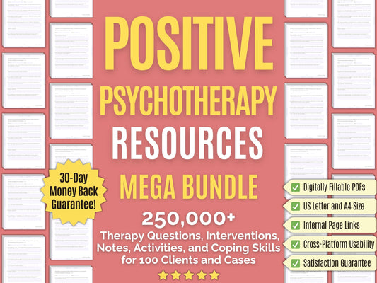 Positive Psychotherapy Psychology Workbooks