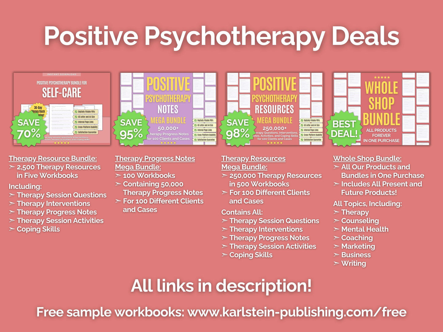 Self-Care Positive Psychotherapy Psychotherapy Sessions