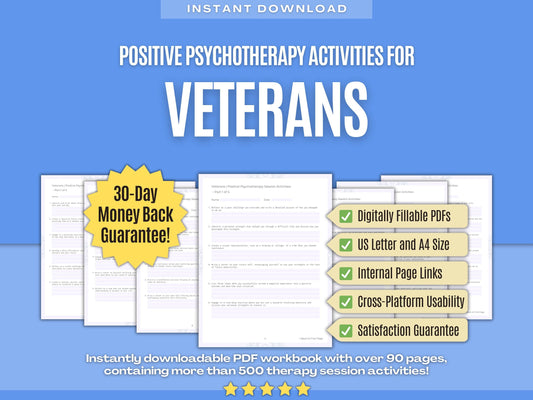 Veterans Positive Psychotherapy Psychology Workbooks