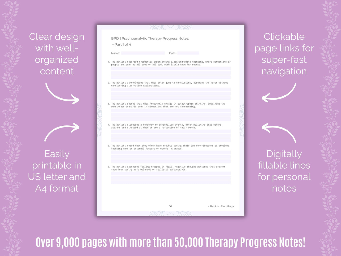 Psychoanalytic Therapy Progress Notes Counselor Cheat Sheets