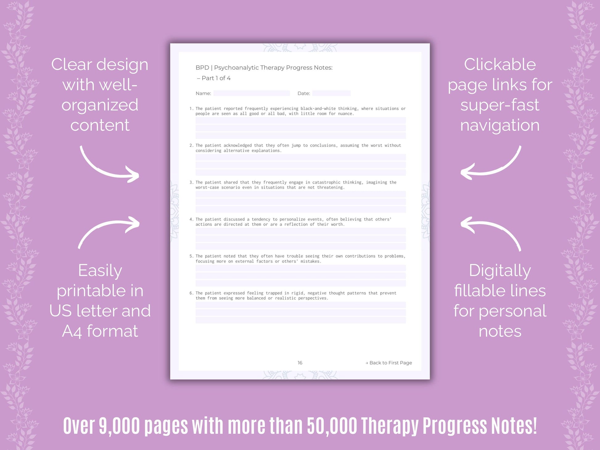 Psychoanalytic Therapy Progress Notes Counselor Cheat Sheets