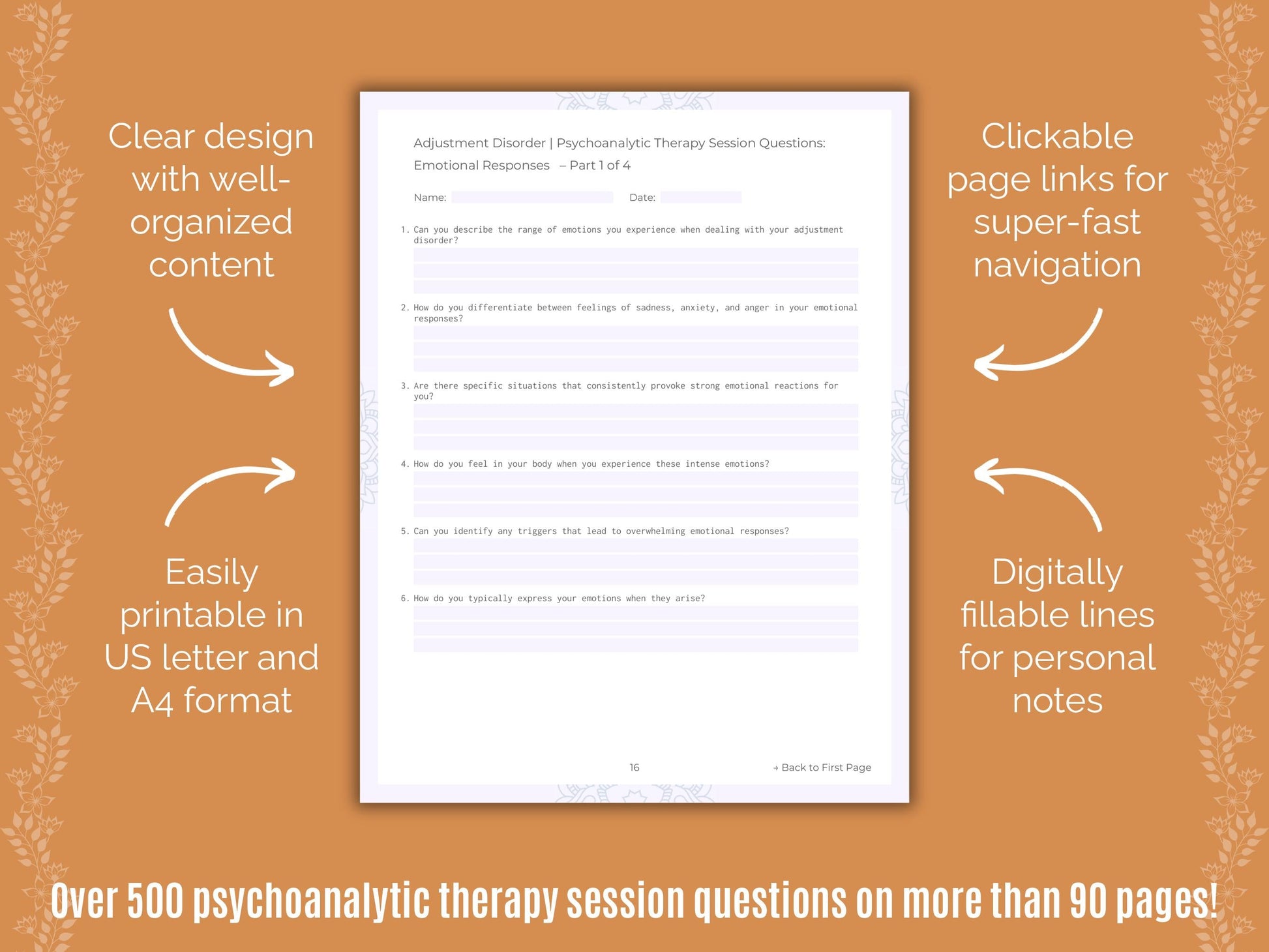 Adjustment Disorder Psychoanalytic Therapy Counseling Templates