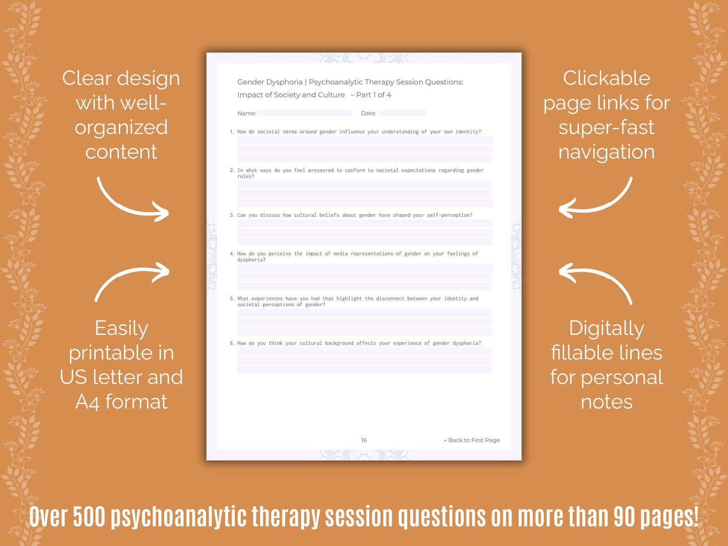 Gender Dysphoria Psychoanalytic Therapy Counseling Templates